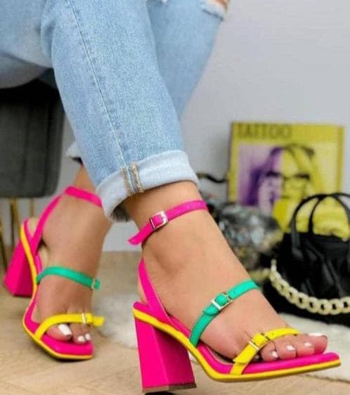 High heels sandals